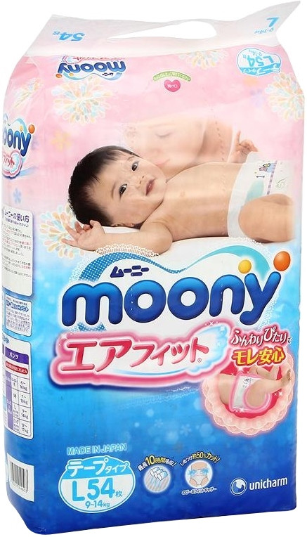 Підгузки Moony Diapers L / 54 pcs