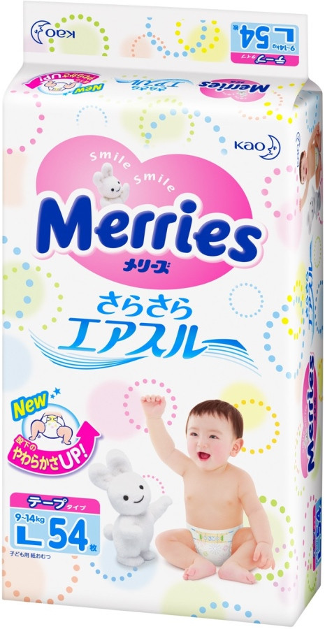 Підгузки Merries Diapers L / 54 pcs