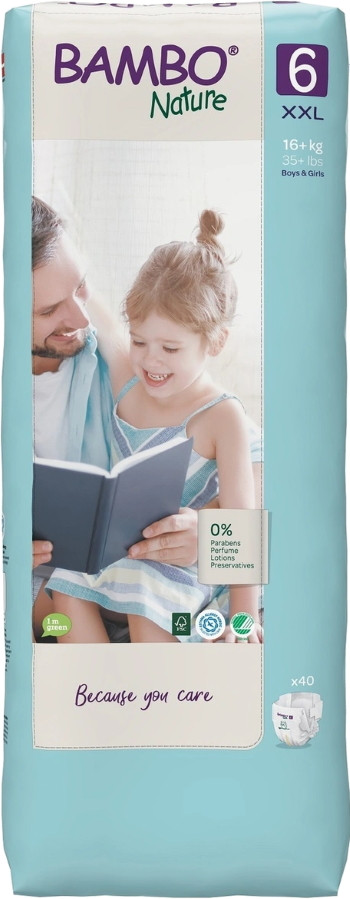 Підгузки Bambo Nature Diapers 6 / 40 pcs