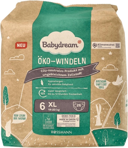 Підгузки Babydream Diapers 6 / 26 pcs
