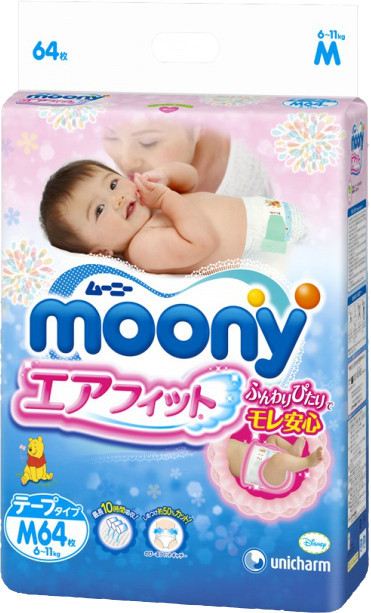 Підгузки Moony Diapers M / 64 pcs