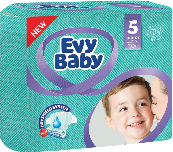 Підгузки Evy Baby Diapers 5 / 30 pcs