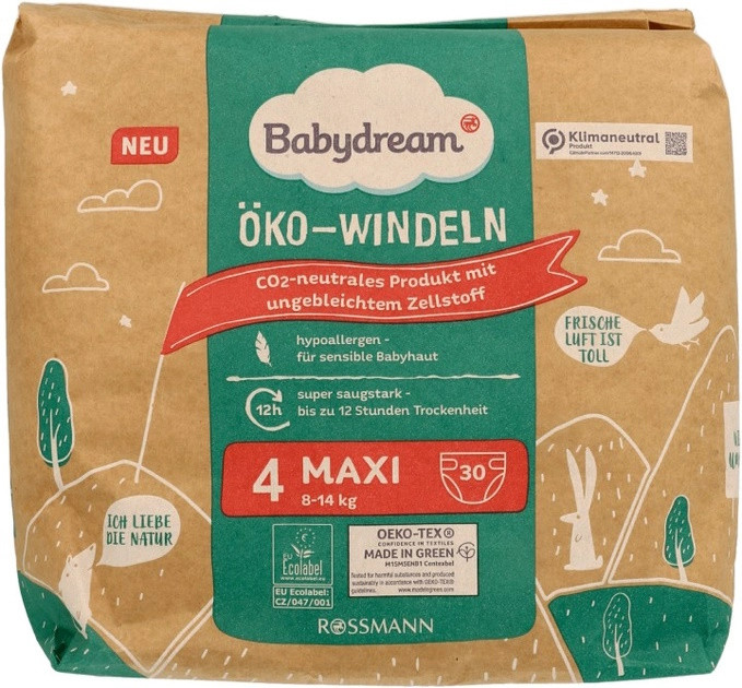 Підгузки Babydream Diapers 4 / 30 pcs