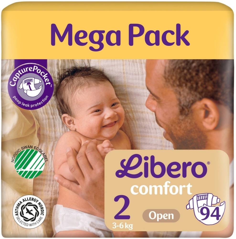 Підгузки Libero Comfort 2 / 94 pcs