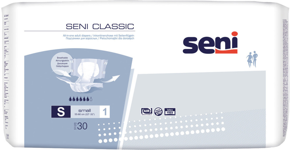 Подгузники Seni Classic S / 30 pcs