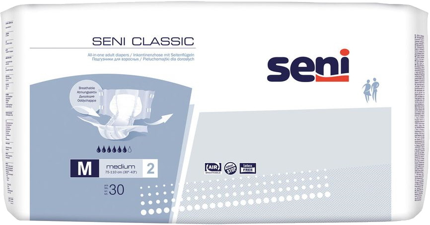 Подгузники Seni Classic M / 30 pcs