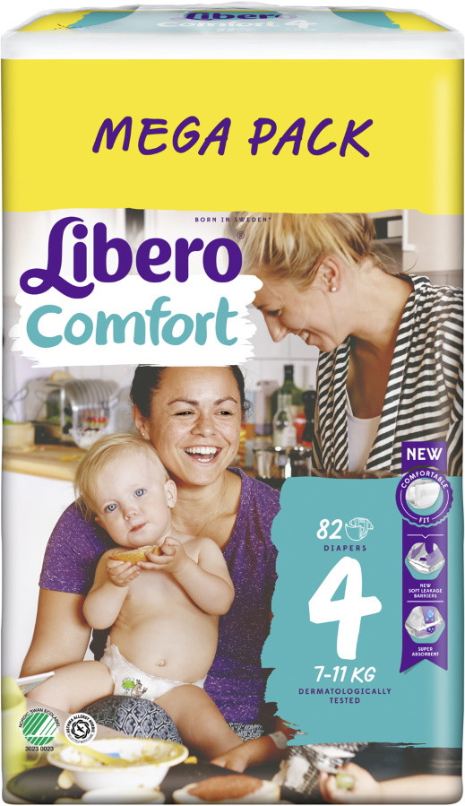 Підгузки Libero Comfort 4 / 82 pcs