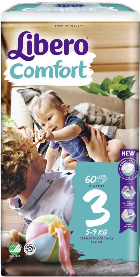 Підгузки Libero Comfort 3 / 60 pcs