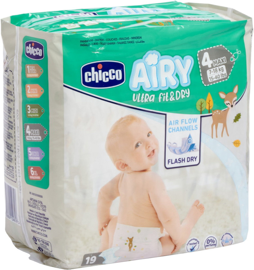 Підгузки Chicco Airy 4 / 19 pcs