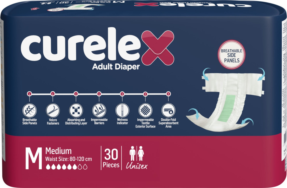 Підгузки Curelex Adult Diapers M / 30 pcs