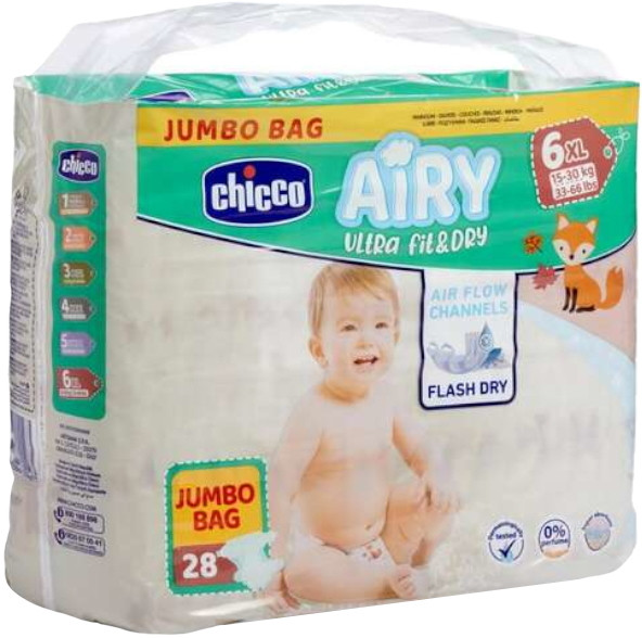 Підгузки Chicco Airy 6 / 28 pcs