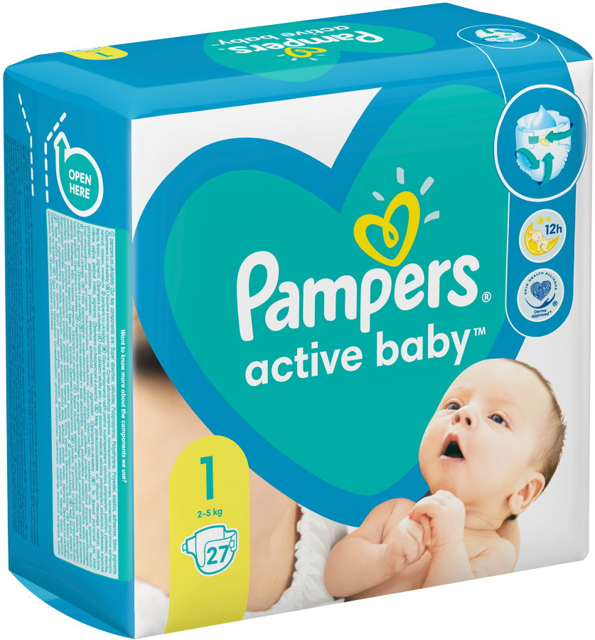 Підгузки Pampers Active Baby 1 / 27 pcs