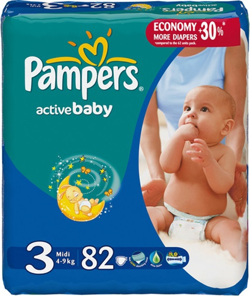 Підгузки Pampers Active Baby 3 / 82 pcs