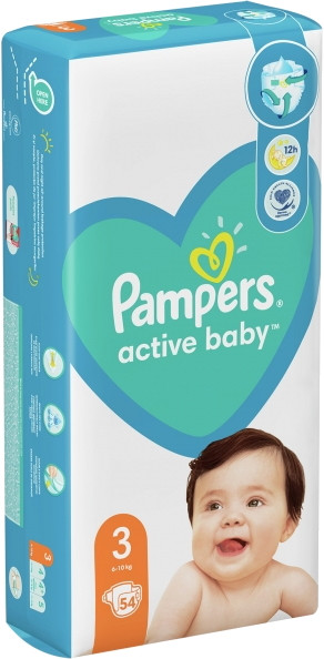 Подгузники Pampers Active Baby 3 / 54 pcs
