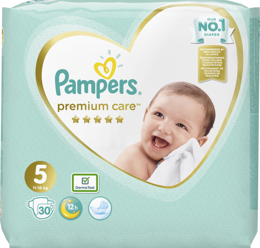 Подгузники Pampers Premium Care 5 / 30 pcs