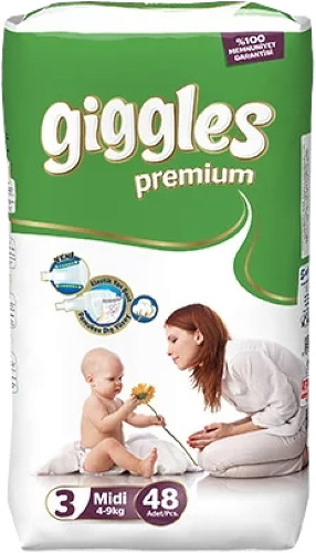 Подгузники Giggles Premium 3 / 48 pcs