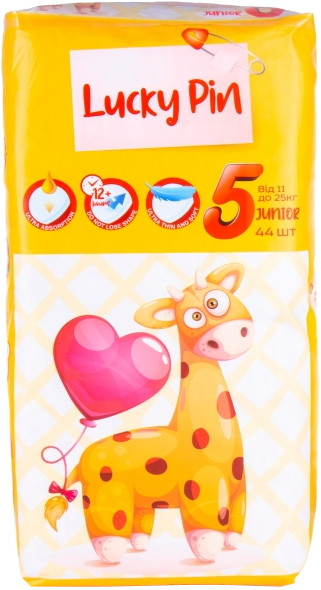 Підгузки LuckyPin Diapers 5 / 44 pcs