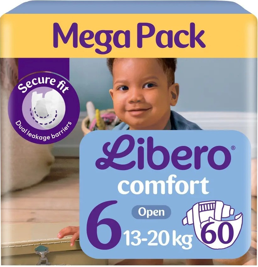 Підгузки Libero Comfort 6 / 60 pcs