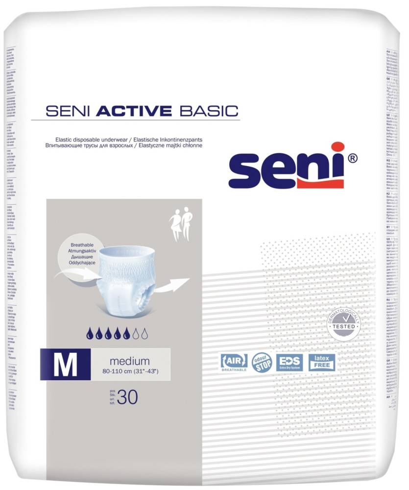 Подгузники-трусики Seni Active Basic M / 30 pcs