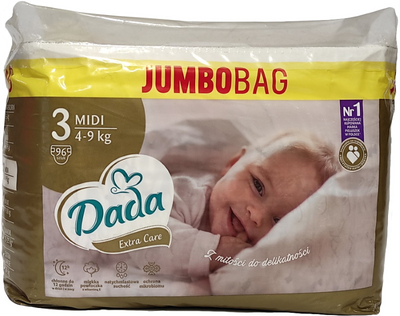 Підгузки Dada Extra Care 3 / 96 pcs