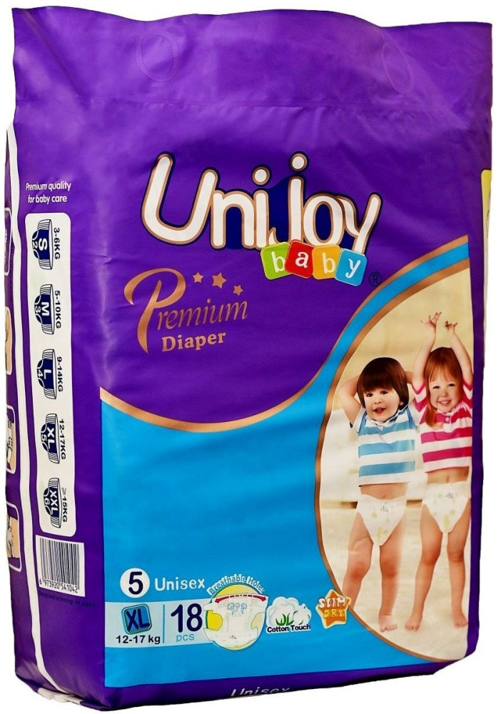 Підгузки Unijoy Premium Diapers 5 / 18 pcs