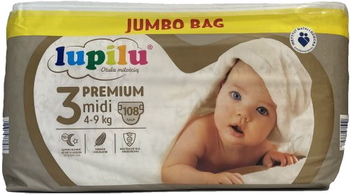 Підгузки Lupilu Premium Diapers 3 / 108 pcs