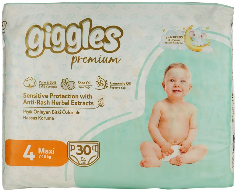 Підгузки Giggles Premium 4 / 30 pcs