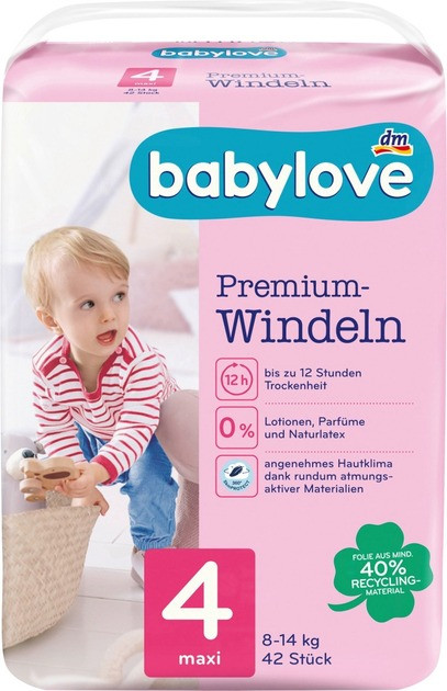 Підгузки Babylove Premium 4 / 42 pcs