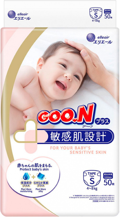 Підгузки Goo.N Plus Diapers S / 50 pcs