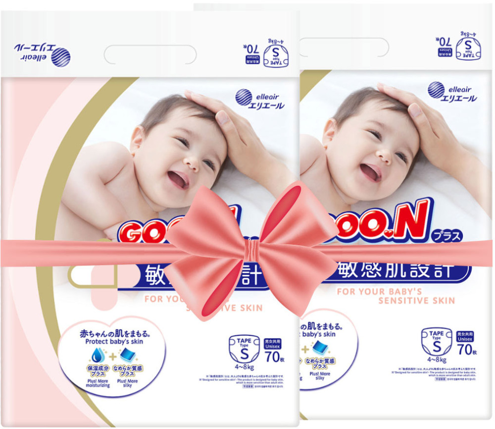 Подгузники Goo.N Plus Diapers S / 140 pcs