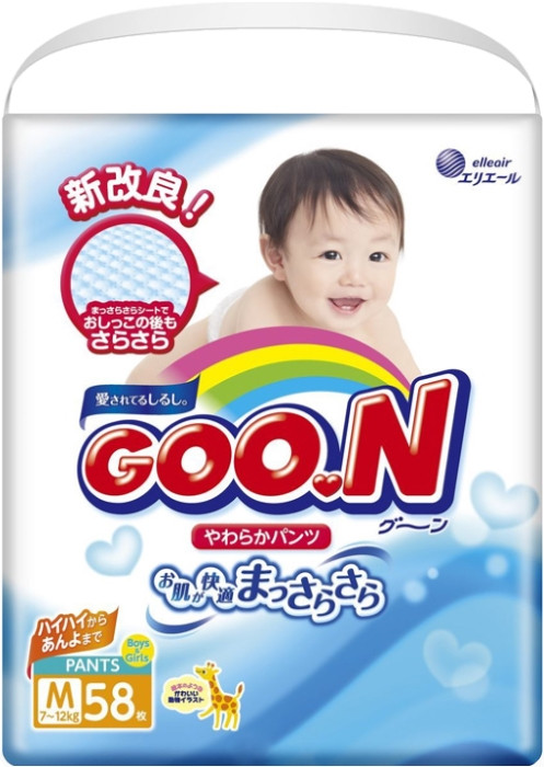 Подгузники-трусики Goo.N Pants M / 58 pcs