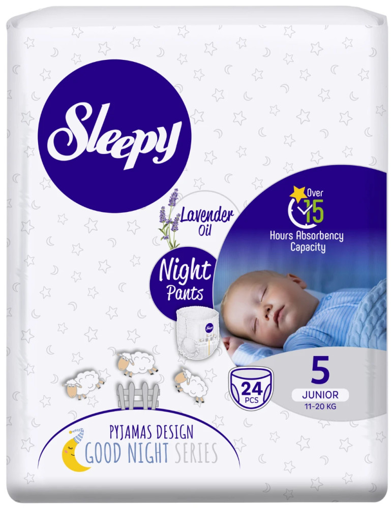 Підгузки-трусики Sleepy Night Junior Pants 5 / 24 pcs