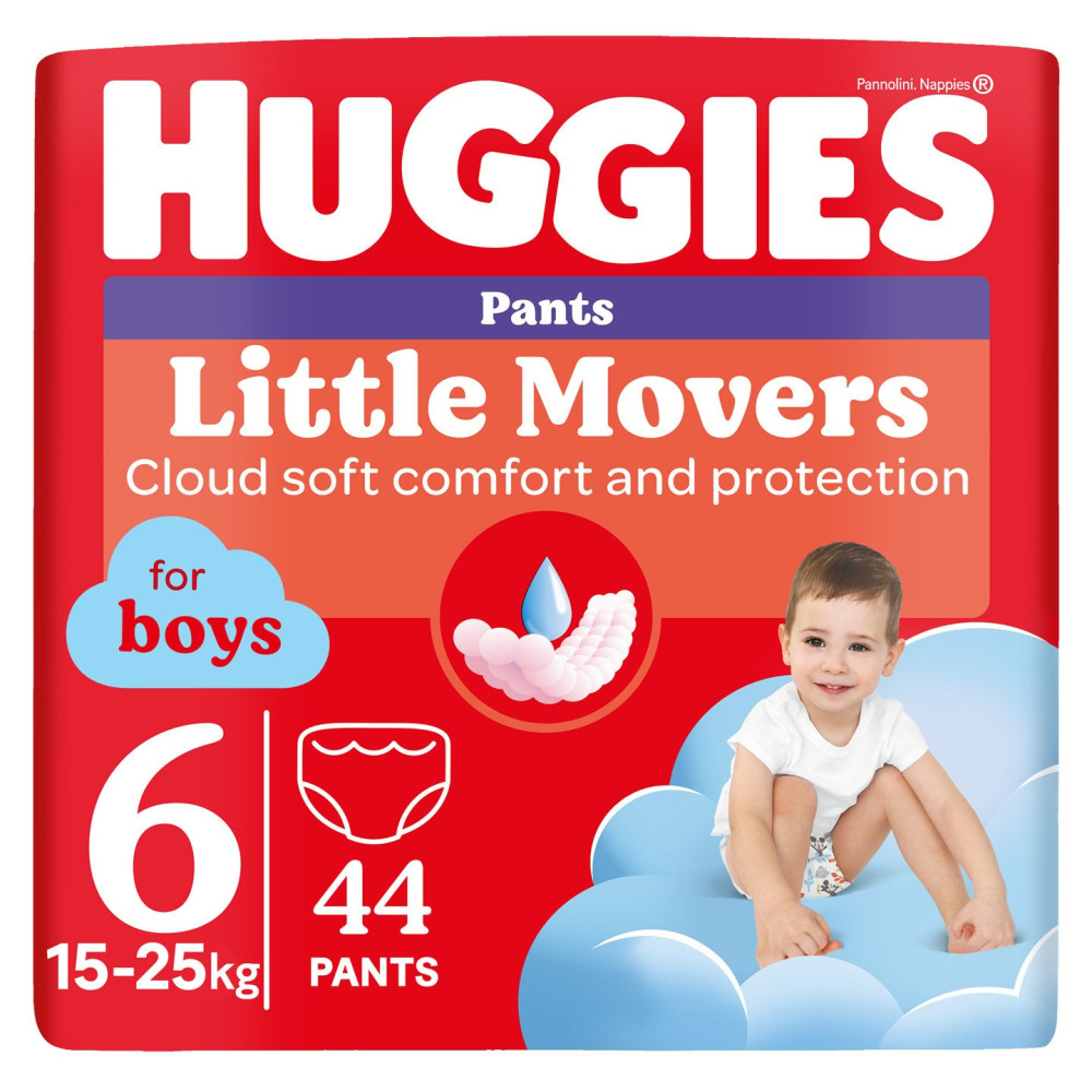 Подгузники-трусики Huggies Little Movers Pants For Boys 6 / 44 pcs