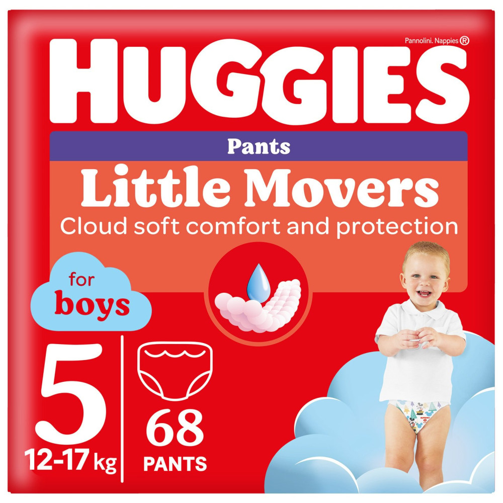 Подгузники-трусики Huggies Little Movers Pants For Boys 5 / 68 pcs