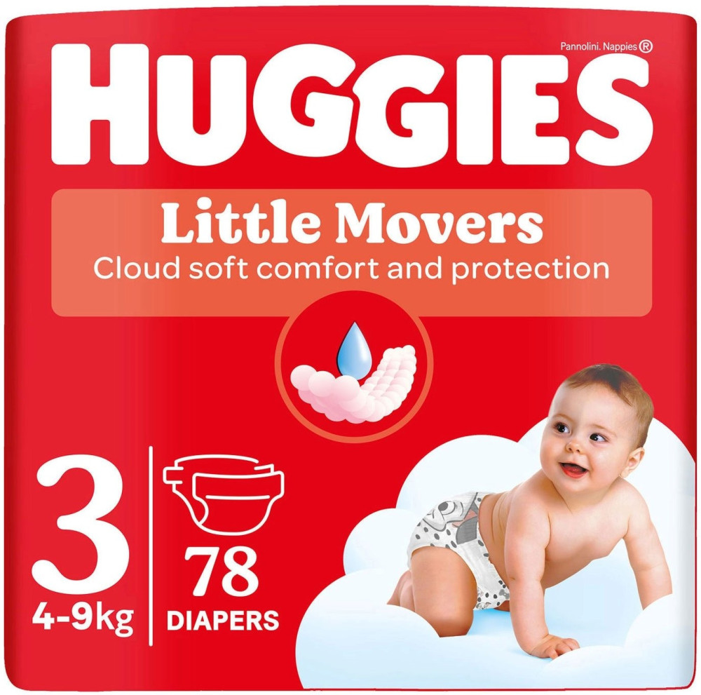 Підгузки Huggies Little Movers 3 / 78 pcs