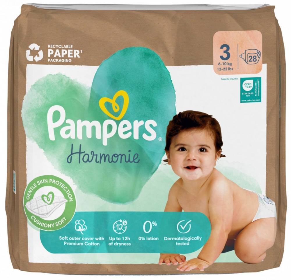 Подгузники Pampers Harmonie 3 / 28 pcs
