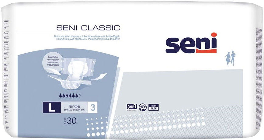 Подгузники Seni Classic L / 30 pcs