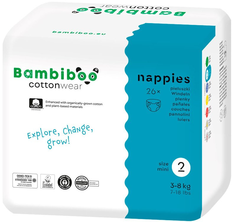 Підгузки Bambiboo Cottonwear 2 / 26 pcs