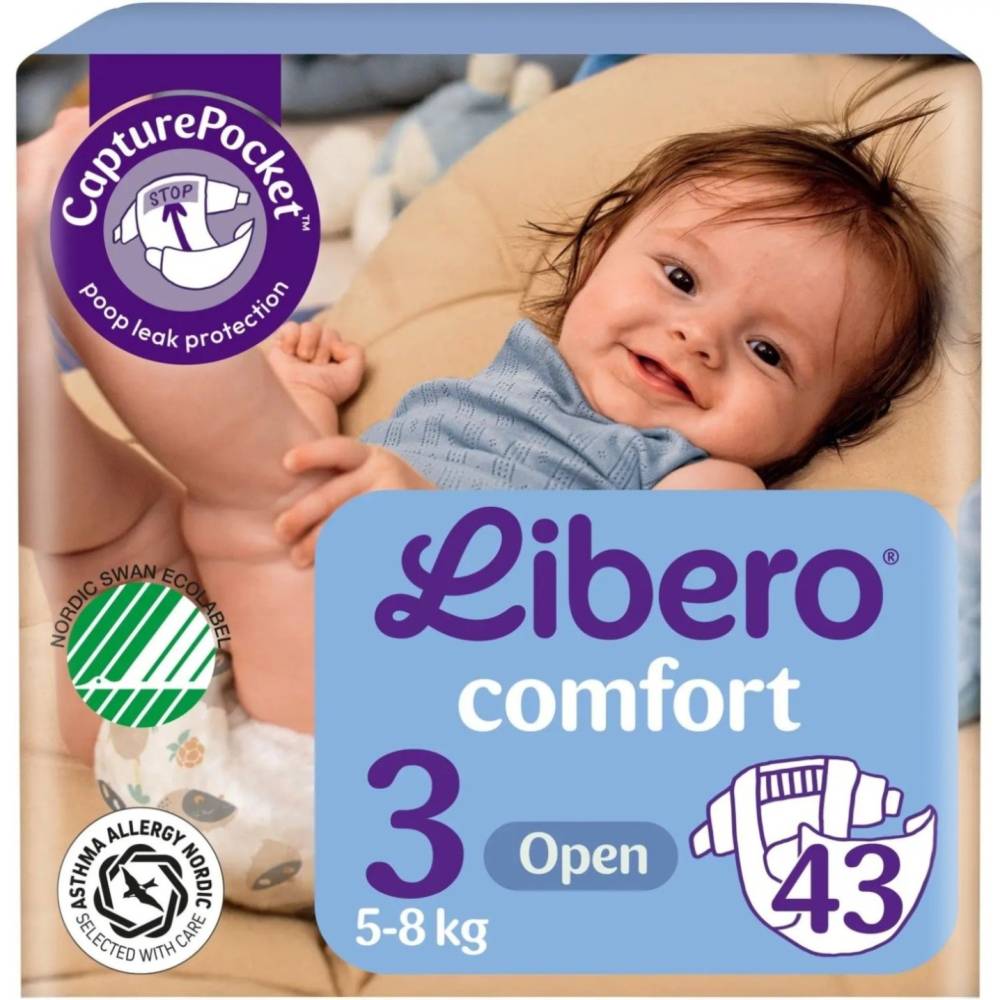 Підгузки Libero Comfort 3 / 43 pcs