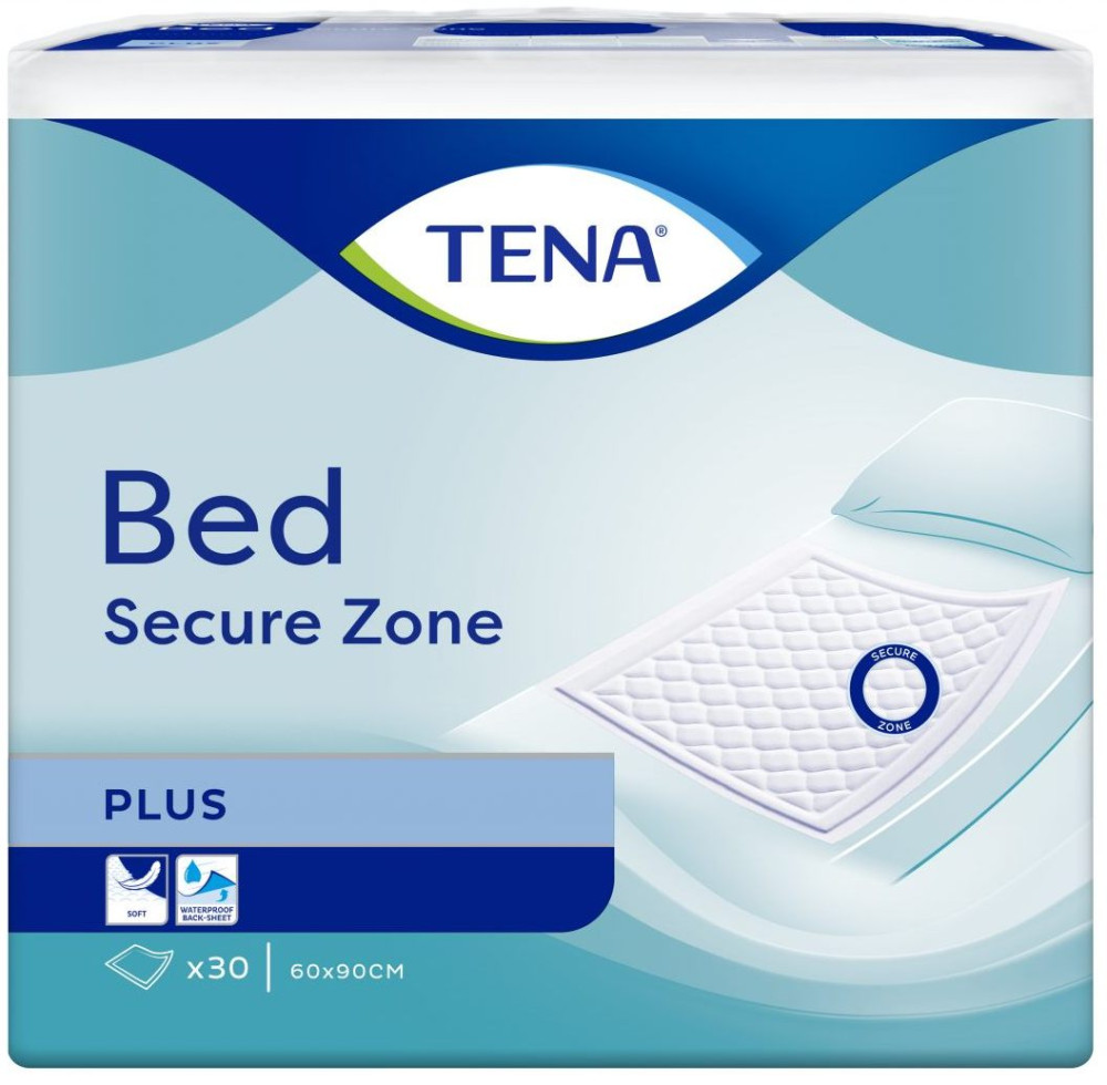 Пелюшки Tena Bed Plus Secure Zone 90x60 / 30 pcs