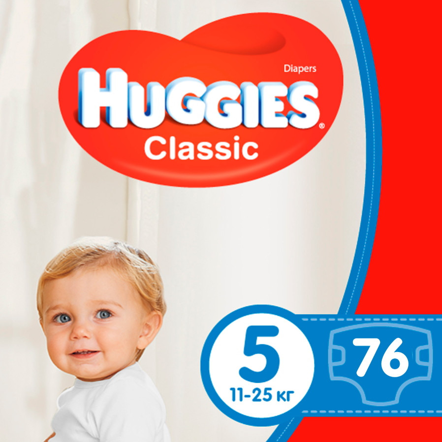 Підгузки Huggies Classic 5 / 76 pcs