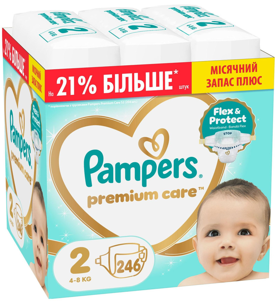 Підгузки Pampers Premium Care 2 / 246 pcs