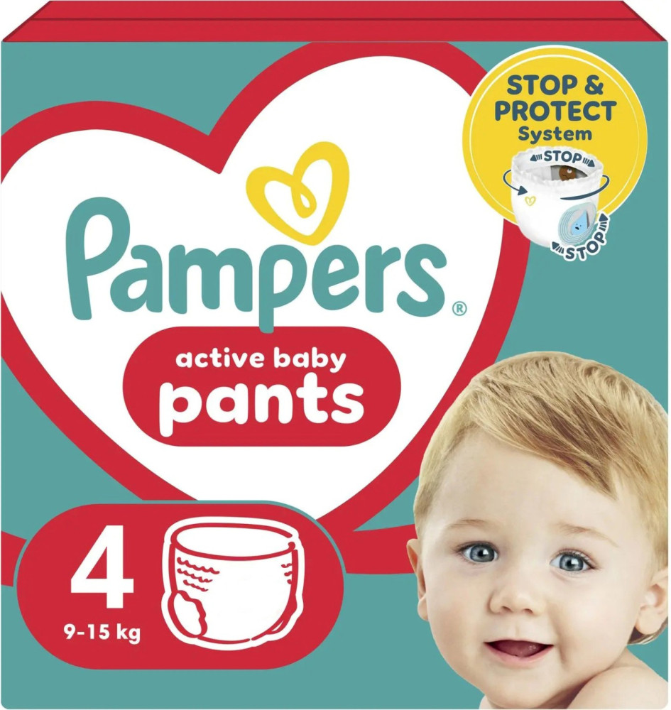 Подгузники-трусики Pampers Active Baby Pants 4 / 108 pcs