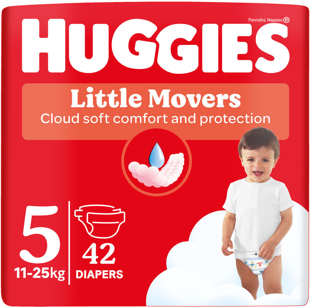Подгузники Huggies Little Movers 5 / 42 pcs