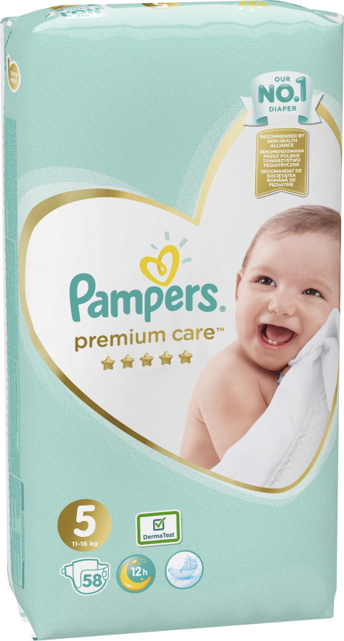 Підгузки Pampers Premium Care 5 / 58 pcs