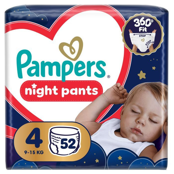 Подгузники-трусики Pampers Night Pants 4 / 52 pcs