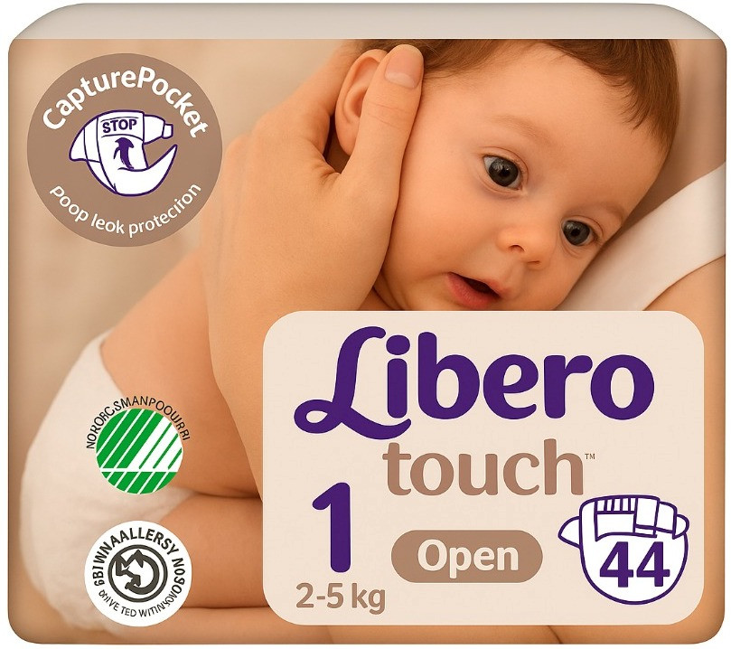 Підгузки Libero Touch Open 1 / 44 pcs