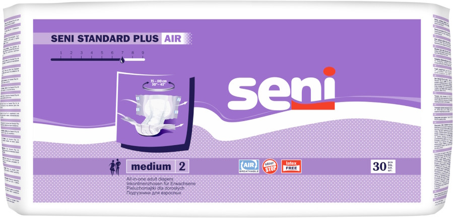 Подгузники Seni Standard Plus Air M / 30 pcs