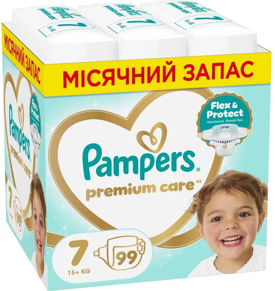 Підгузки Pampers Premium Care 7 / 99 pcs