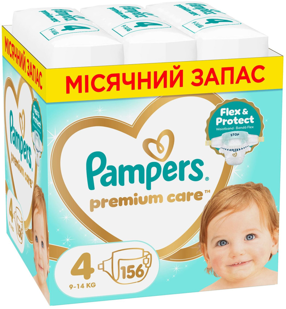 Підгузки Pampers Premium Care 4 / 156 pcs
